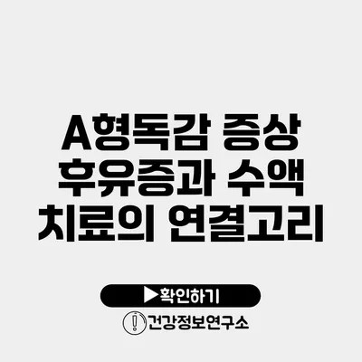 A형독감 증상 후유증과 수액 치료의 연결고리