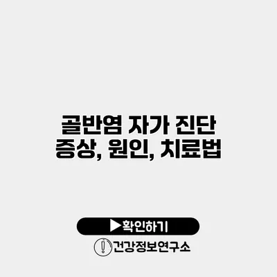 골반염 자가 진단 증상, 원인, 치료법
