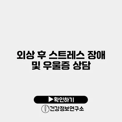 외상 후 스트레스 장애 및 우울증 상담