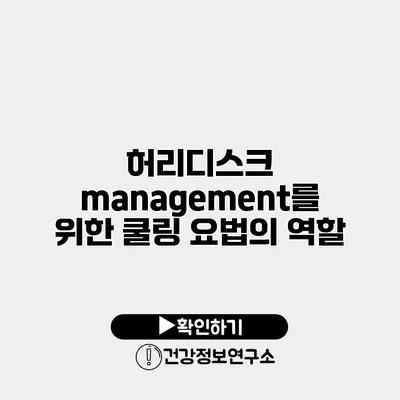 허리디스크 management를 위한 쿨링 요법의 역할