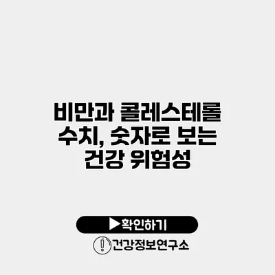 비만과 콜레스테롤 수치, 숫자로 보는 건강 위험성