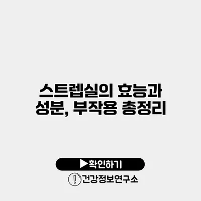 스트렙실의 효능과 성분, 부작용 총정리