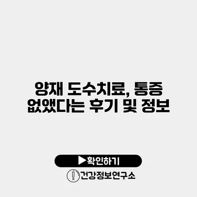 양재 도수치료, 통증 없앴다는 후기 및 정보