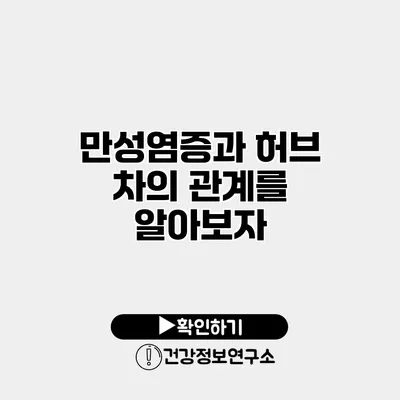 만성염증과 허브 차의 관계를 알아보자