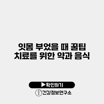 잇몸 부었을 때 꿀팁 치료를 위한 약과 음식